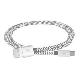 CABLE USB PERFECT CHOICE USB-A A MICRO-USB 1M PLATA PC-101680