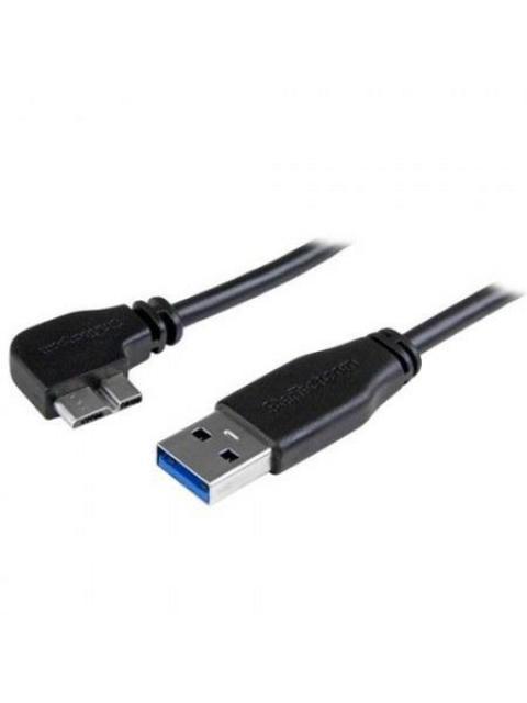 STARTECH CABLE DELGADO DE MICRO USB 3.0 ANGULO IZQUIERDO 50CM NEGRO - Imagen 2