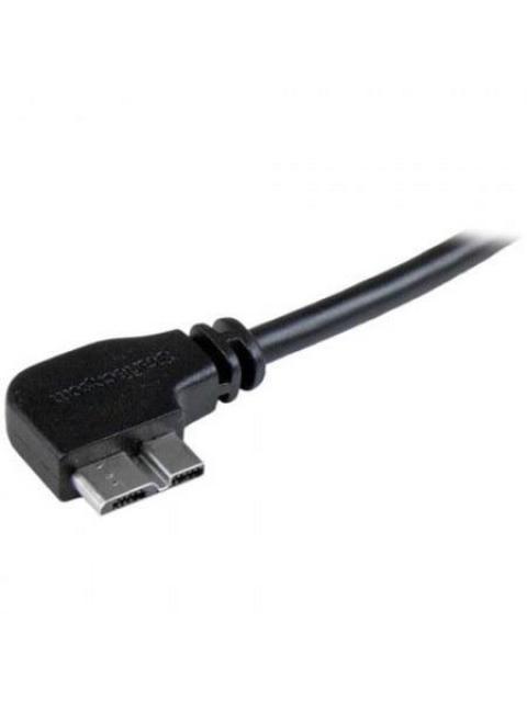 STARTECH CABLE DELGADO DE MICRO USB 3.0 ANGULO IZQUIERDO 50CM NEGRO - Imagen 3