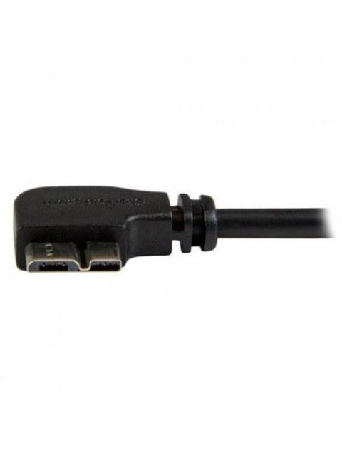 STARTECH CABLE DELGADO DE MICRO USB 3.0 ANGULO IZQUIERDO 50CM NEGRO - Imagen 3