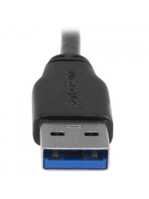 STARTECH CABLE DELGADO DE MICRO USB 3.0 ANGULO IZQUIERDO 50CM NEGRO - Imagen 4
