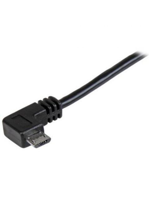 STARTECH CABLE MICRO USB ACODADO A LA DERECHA 50CM NEGRO - Imagen 3