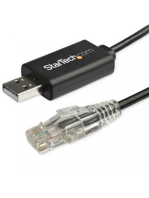 STARTECH CABLE RJ-45 MACHO - USB MACHO 1.8 METROS NEGRO - Imagen 2
