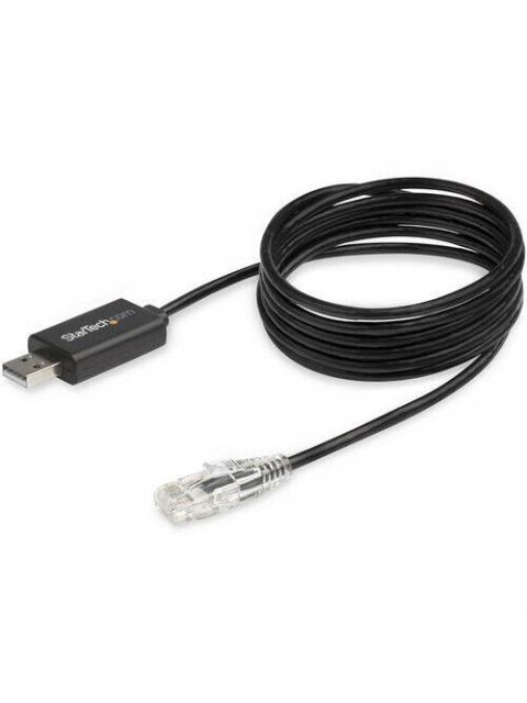 STARTECH CABLE RJ-45 MACHO - USB MACHO 1.8 METROS NEGRO