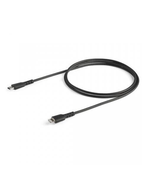 STARTECH CABLE DE CARGA CERTIFICADO MFI LIGHTNING MACHO - USB-C MACHO 1 METRO NEGRO PARA IPOD-IPHONE-IPAD - Imagen 2