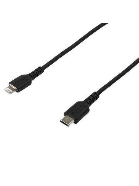 STARTECH CABLE DE CARGA CERTIFICADO MFI LIGHTNING MACHO - USB-C MACHO 2 METROS NEGRO PARA IPOD-IPHONE-IPAD - Imagen 2