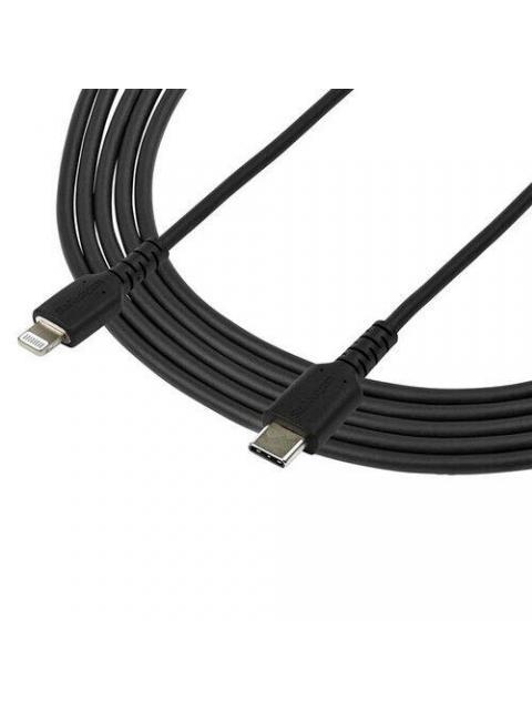 STARTECH CABLE DE CARGA CERTIFICADO MFI LIGHTNING MACHO - USB-C MACHO 2 METROS NEGRO PARA IPOD-IPHONE-IPAD - Imagen 5