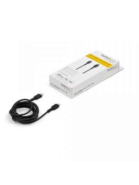 STARTECH CABLE DE CARGA CERTIFICADO MFI LIGHTNING MACHO - USB-C MACHO 2 METROS NEGRO PARA IPOD-IPHONE-IPAD - Imagen 6