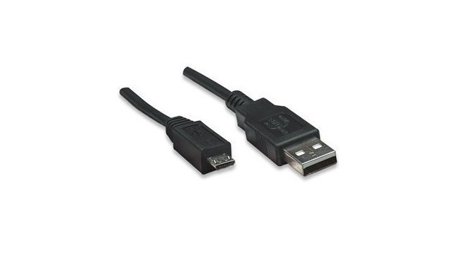 MANHATTAN CABLE USB A MACHO - USB MICRO B 1.8 METROS NEGRO - Imagen 4