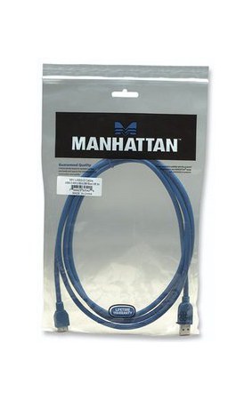MANHATTAN CABLE USB A MACHO - MICRO USB B MACHO 2 METROS AZUL - Imagen 3