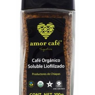 CAFE ORGANICO SOLUBLE LIOFILIZADO 100 G AMOR CAFE