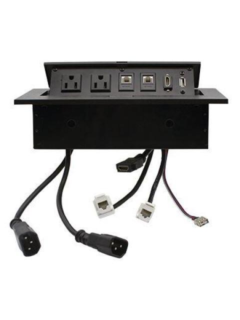 BROBOTIX CAJA DE MONTAJE 170906 4 PUERTOS NEGRO - Imagen 3