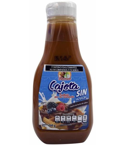 CAJETA DE LECHE DE CABRA SIN AZUCAR 360 G LAS SEVILLANAS