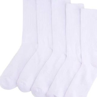 CALCETINES DEPORTIVOS LARGOS SET DE 5 PARES UNITALLA BLANCO PROKENNEX