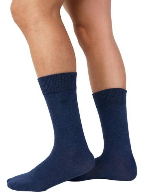 CALCETINES LARGOS VESTIR CASUAL SET DE 5 PARES UNITALLA AZUL KEBO - Imagen 3