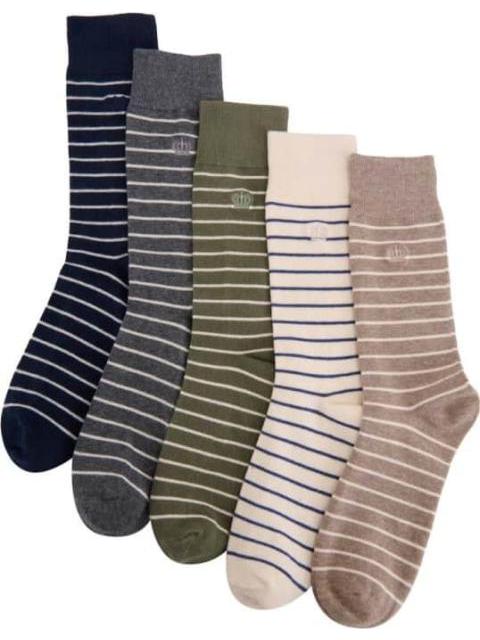 CALCETINES LARGOS VESTIR CASUAL SET DE 5 PARES UNITALLA MULTICOLOR KEBO