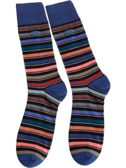 CALCETINES LARGOS VESTIR CASUAL SET DE 5 PARES UNITALLA MULTICOLOR KEBO - Imagen 2