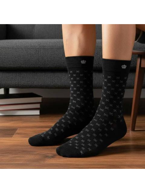 CALCETINES LARGOS VESTIR CASUAL SET DE 5 PARES UNITALLA NEGRO KEBO - Imagen 4