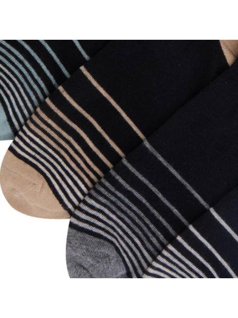 CALCETINES LARGOS VESTIR CASUAL SET DE 7 PARES UNITALLA NEGRO KEBO - Imagen 5