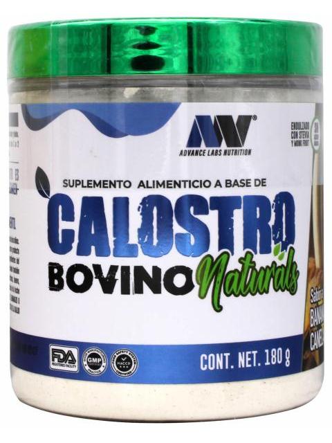 CALOSTRO BOVINO NATURALS BANANA CANELA 180 G ADVANCE NUTRITION