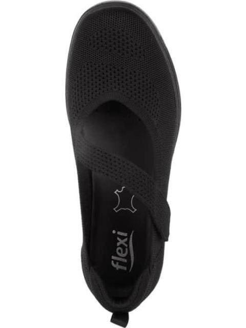 CALZADO VELCRO SLIP ON GRECYA BALLERINA NEGRO FLEXI - Imagen 3