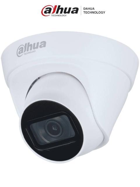 CAMARA DAHUA DHIPCHDW1230T1PA0280BS6 CAMARA IP DOMO 2MP CON LENTE DE 2.8 MM Y ANGULO DE VISION DE 102 GRADOS MICROFONO INTEGRADO IR DE 30M IP67