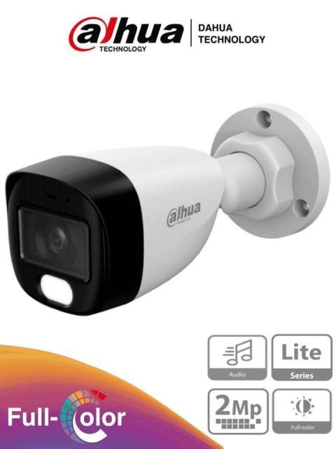 CAMARA DAHUA HACHFW1209CMALED0280BS3 CAMARA BULLET FULL COLOR 1080P LENTE DE 2.8 MM Y ANGULO DE 108Â°