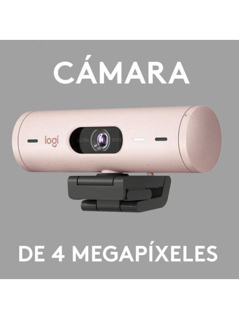 LOGITECH WEBCAM BRIO 500 CON MICROFONO 4MP 1920 X 1080 PIXELES USB-C ROSA - Imagen 7