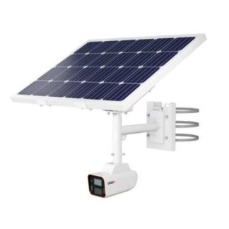 CAMARA SOLAR IP 4 MP LENTE 3.6 MM (92Â°) IR HASTA 20 MTS IA RECONOCIMIENTO DE OBJETOS WDR ONVIF ALTAVOZ MICROFONO IP67