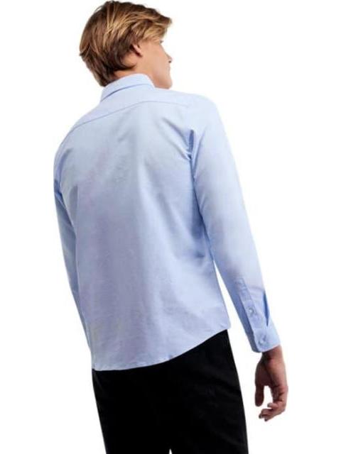CAMISA MANGA LARGA AZUL CIELO HPC POLO - Imagen 3