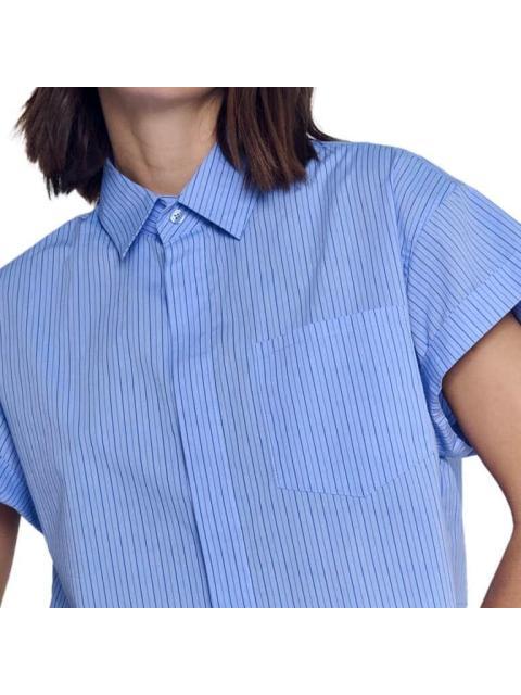 CAMISA CROP AZUL HOLLY LAND - Imagen 6