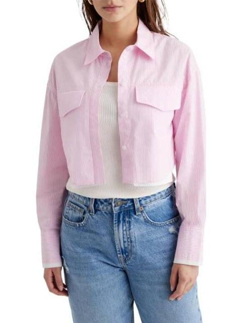 CAMISA CROP ROSA HOLLY LAND - Imagen 3