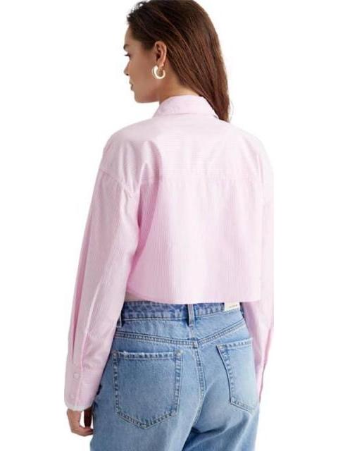 CAMISA CROP ROSA HOLLY LAND - Imagen 4