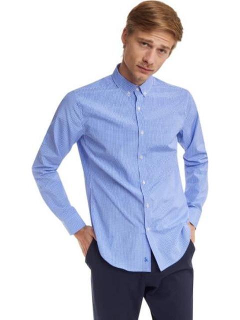 CAMISA CUADROS AZUL HPC POLO - Imagen 3