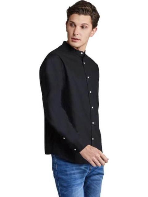CAMISA CUELLO MAO MANGA LARGA NEGRO D.E.E.P SELECTION - Imagen 4