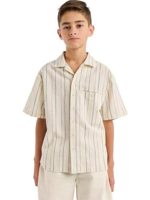 CAMISA LINO BEIGE NEXT CO - Imagen 2