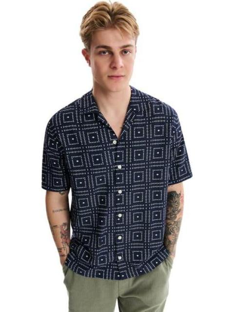 CAMISA MANGA CORTA AZUL MARINO NEXT CO - Imagen 3