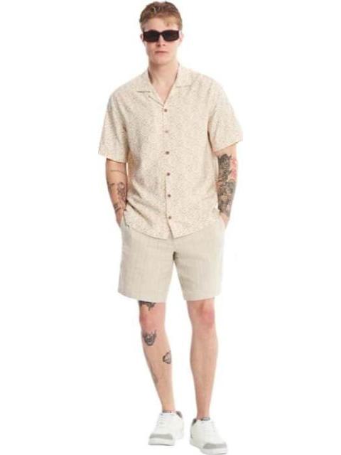 CAMISA MANGA CORTA BEIGE NEXT CO