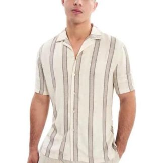 CAMISA MANGA CORTA BEIGE NEXT CO