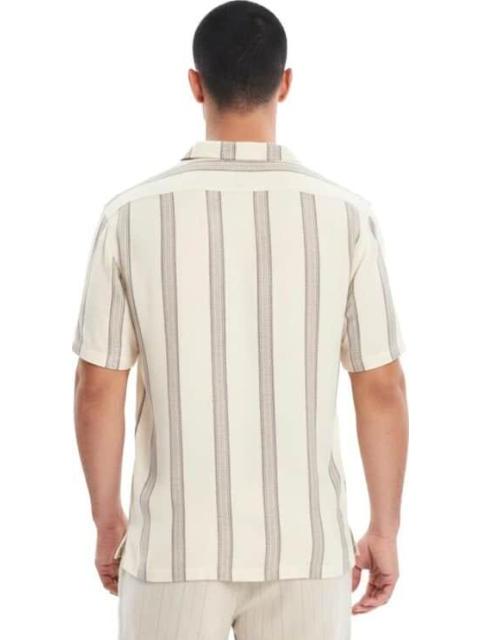 CAMISA MANGA CORTA BEIGE NEXT CO - Imagen 3