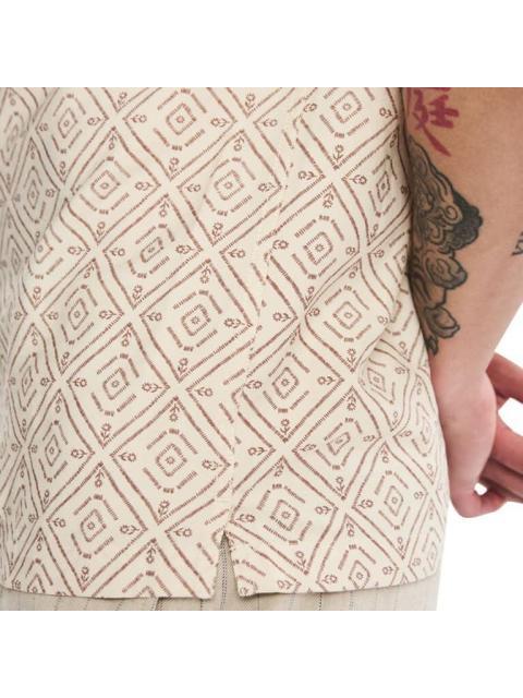 CAMISA MANGA CORTA BEIGE NEXT CO - Imagen 6