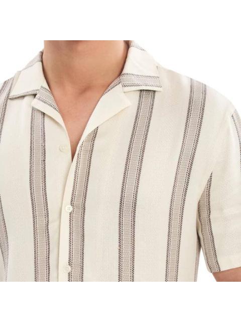 CAMISA MANGA CORTA BEIGE NEXT CO - Imagen 6
