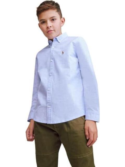 CAMISA MANGA LARGA AZUL CIELO HPC POLO
