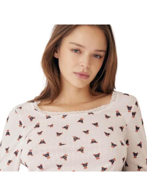 CAMISETA CON COPAS BICOLOR LOVE TO LOUNGE - Imagen 3
