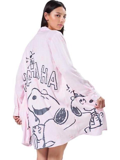 CAMISON SNOOPY ROSA PEANUTS - Imagen 4