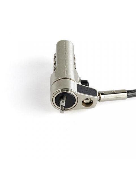 STARTECH CANDADO DE COMBINACION PARA LAPTOPS 2 METROS NEGRO-PLATA