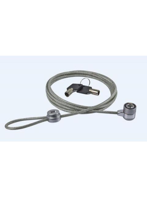 PERFECT CHOICE CANDADO DE LLAVE PARA LAPTOPS PC-160076 2 METROS GRIS - Imagen 2