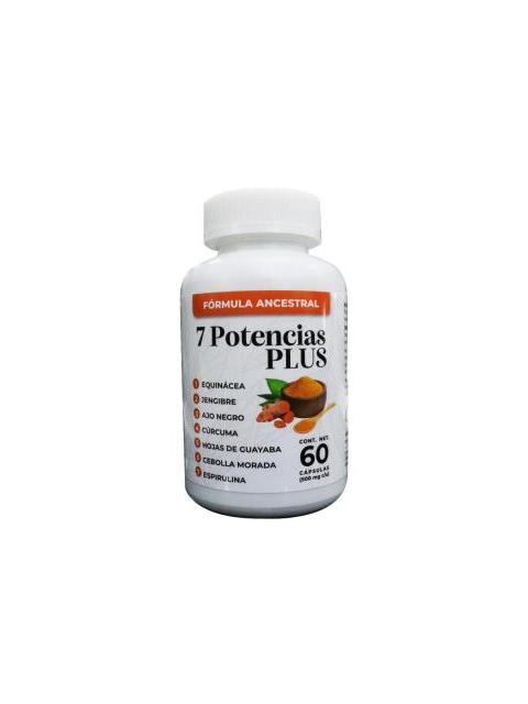 CAPS. 7 POTENCIAS PLUS EQUINACEA JENGIBRE AJO NEGRO CURCUMA HOJAS UTRILLA ALT