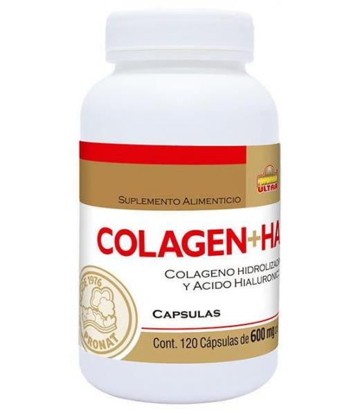 CAPS. COLAGEN+HA C 120 CAPS 620 MG COLAGENO HIDROLIZADO Y ACIDO H PRONAT