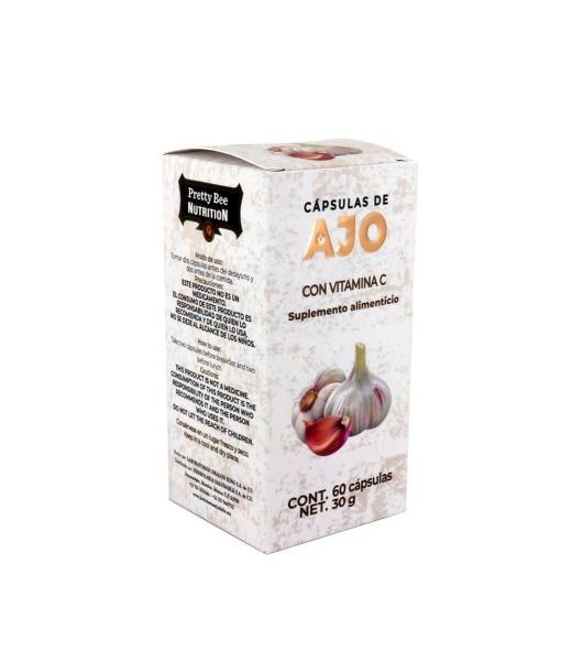 CAPS. DE AJO C 60 C VITAMINA C MIEL SALUD Y VIDA